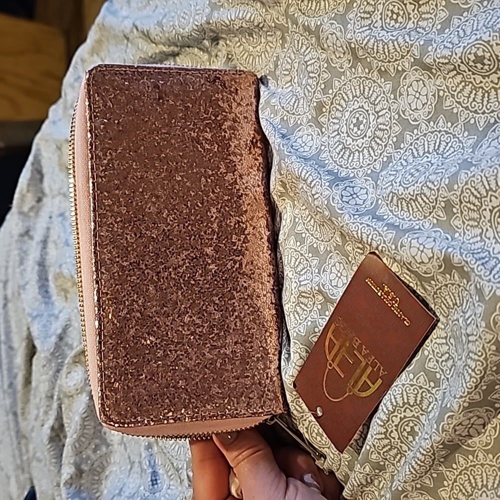 Brand new Alfa bags rosegold wallet
